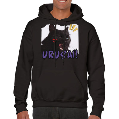 Sudadera con Capucha Unisex Estampado de Gato 