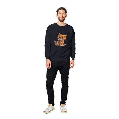 Sudadera Unisex Estampado de Gato "Miau en Pañales" Michilandia