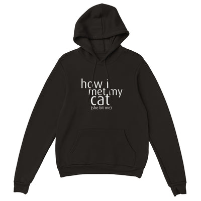 Sudadera con Capucha Unisex Estampado de Gato "Primer Mordisco" Michilandia | La tienda online de los fans de gatos