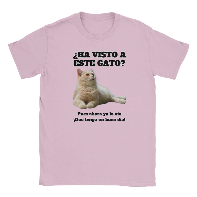 Camiseta Junior Unisex Estampado de Gato "Gato del Día" Michilandia | La tienda online de los fans de gatos