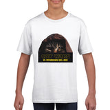 Camiseta Junior Unisex Estampado de Gato "Ronroneo Jedi" Michilandia | La tienda online de los fans de gatos