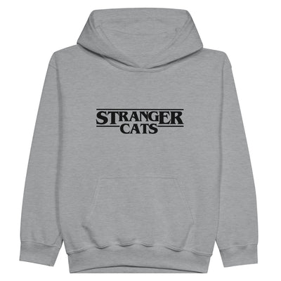 Sudadera con capucha júnior estampado de gato "Misterios Felinos" Michilandia | La tienda online de los fans de gatos