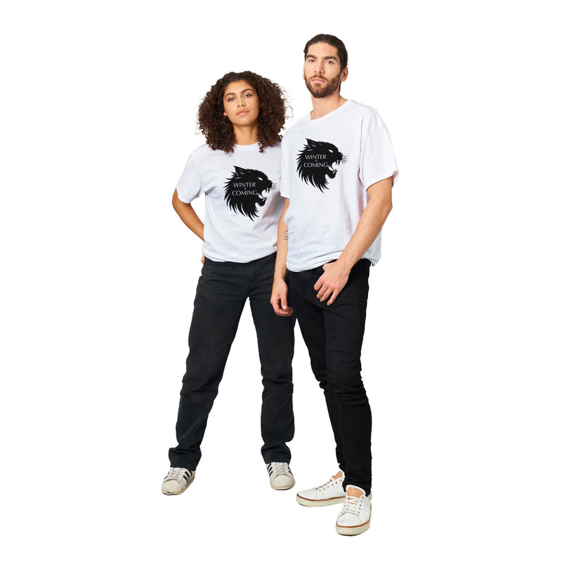 Camiseta Unisex Estampado de Gato "Nieve y Garra" Michilandia | La tienda online de los fans de gatos