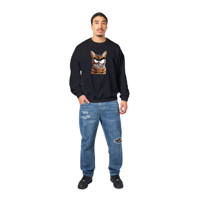 Sudadera Unisex Estampado de Gato "Bengala Malicioso" Michilandia