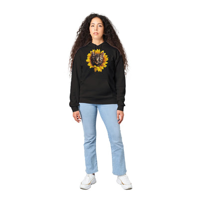 Sudadera con Capucha Unisex Estampado de Gato "Miau Solar" Michilandia