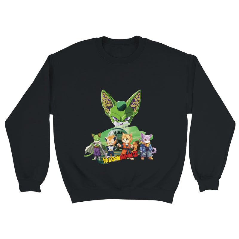 Sudadera Unisex Estampado de Gato "Guerreros Peludos Z" Michilandia | La tienda online de los fans de gatos