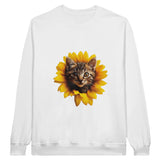 Sudadera Unisex Estampado de Gato "Miau Solar" Michilandia