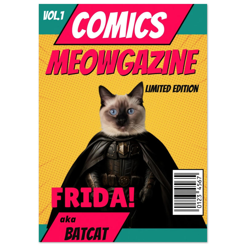 Póster Prémium de Portadas Personalizadas de Revistas de Comics Michilandia | La tienda online de los amantes de gatos