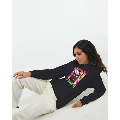 Sudadera con Capucha Unisex Estampado de Gato "Momento de Distancia" Michilandia