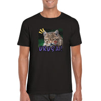 Camiseta unisex estampado de gato "Silencio!"
