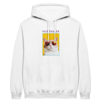 Sudadera con Capucha Unisex Estampado de Gato "Distribuidor de Abrazos" Michilandia