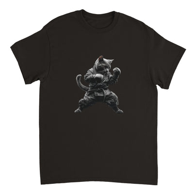 Camiseta Unisex Estampado de Gato "MMA Miau" Michilandia | La tienda online de los fans de gatos