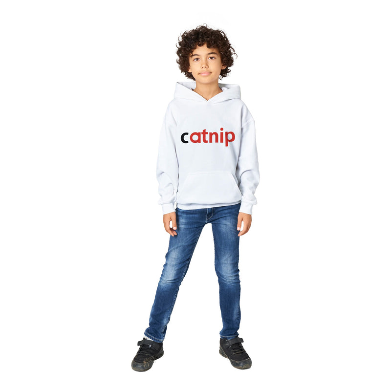 Sudadera con capucha júnior estampado "Catnip Delight" Michilandia | La tienda online de los fans de gatos