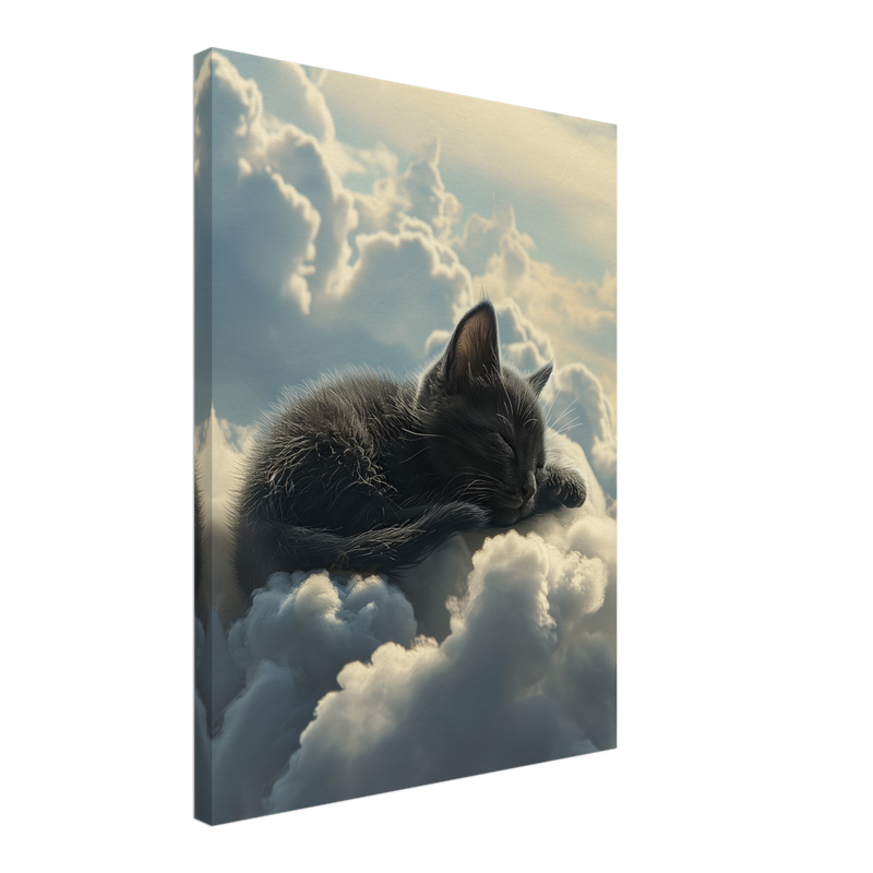 Lienzo de gato "Siesta Celestial" Michilandia | La tienda online de los fans de gatos