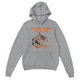 Sudadera con Capucha Unisex Estampado de Gato "Vida de Miau" Michilandia | La tienda online de los fans de gatos