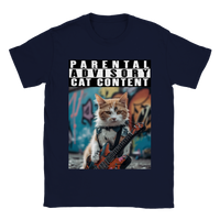 Camiseta unisex estampado de gato "Michi Rockstar" Gelato
