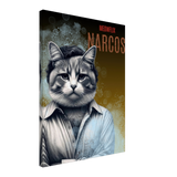 Lienzo de gato "Narcogato" Michilandia | La tienda online de los fans de gatos