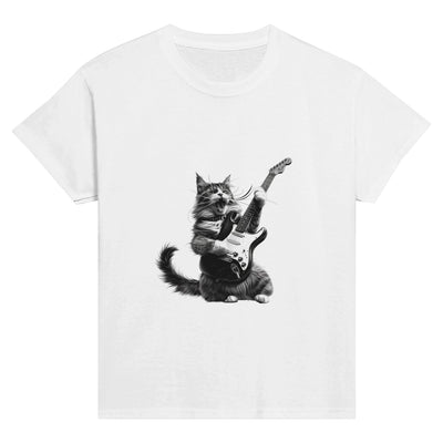 Camiseta Junior Unisex Estampado de Gato 