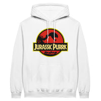 Sudadera con Capucha Unisex Estampado de Gato "Jurassic Purrk" Michilandia | La tienda online de los fans de gatos