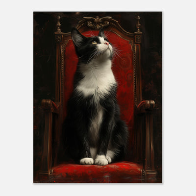 Panel de aluminio impresión de gato "Majestad Felina" Michilandia | La tienda online de los fans de gatos