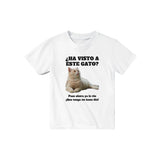 Camiseta Junior Unisex Estampado de Gato "Gato del Día" Michilandia | La tienda online de los fans de gatos