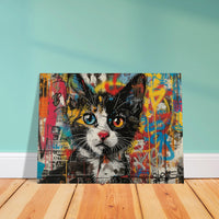 Panel de madera impresión de gato "Murales Miau" Michilandia | La tienda online de los fans de gatos