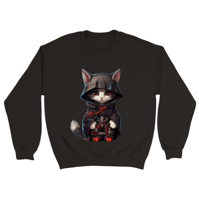 Sudadera unisex estampado de gato 