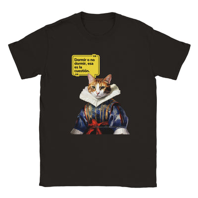 Camiseta unisex estampado de gato 