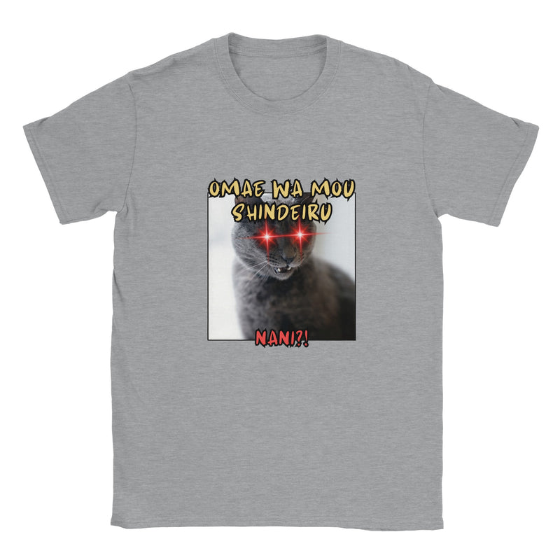 Camiseta unisex estampado de gato "Nani?!" Michilandia | La tienda online de los amantes de gatos