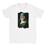 Camiseta Junior Unisex Estampado de Gato "Retrato Renacentista" Michilandia | La tienda online de los fans de gatos