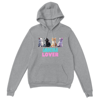 Sudadera con capucha unisex estampado de gato "Michi Lover" v4 Gelato