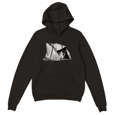 Sudadera con capucha unisex estampado de gato 