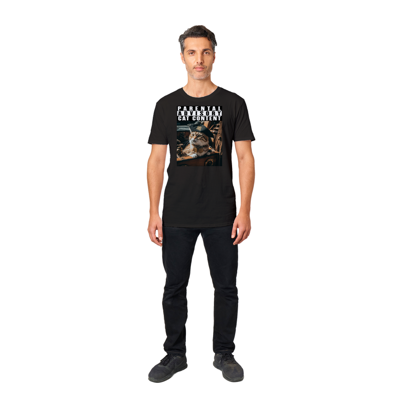 Camiseta unisex estampado de gato "Pirata Felino" Gelato