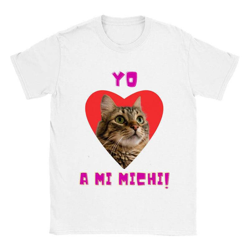 Imprime tu camiseta unisex "Yo amo a mi michi" v2 Gelato