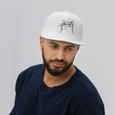 Gorra Snapback de Gato Mirada Desafiante