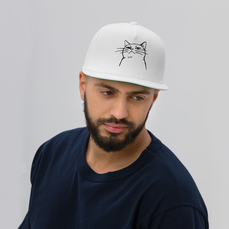 Gorra de béisbol ajustable Bordado de Gato 