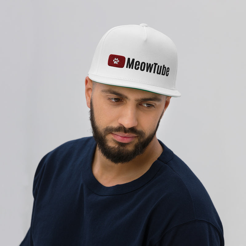 Gorra de béisbol ajustable Bordado de Gato "Meowtube"