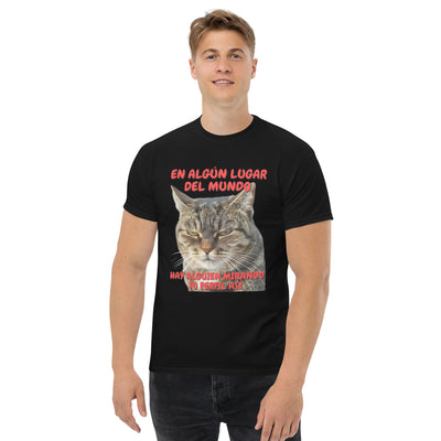 Camiseta Unisex Estampado de Gato 