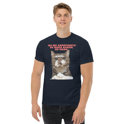 Camiseta Unisex Estampado de Gato "Dulce Travieso" Michilandia | La tienda online de los fans de gatos