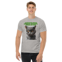 Camiseta Unisex Estampado de Gato "Actitud Miau" Michilandia | La tienda online de los fans de gatos