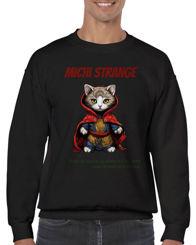 Sudadera unisex estampado de gato "Michi Strange" Gelato