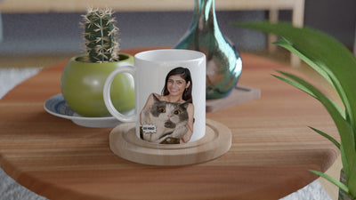 Taza de Gato ¿Qué Miras?