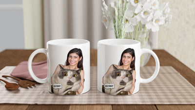 Taza de Gato ¿Qué Miras?