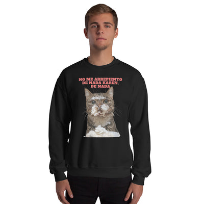 Sudadera Unisex Estampado de Gato "Dulce Travieso" Michilandia | La tienda online de los fans de gatos