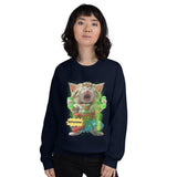 Sudadera Unisex Estampado de Gato "Miau Legendario" Michilandia | La tienda online de los fans de gatos