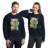 Sudadera Unisex Estampado de Gato "Miau Legendario" Michilandia | La tienda online de los fans de gatos