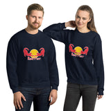 Sudadera Unisex Estampado de Gato "Red Purr Energy" Michilandia | La tienda online de los fans de gatos