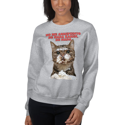 Sudadera Unisex Estampado de Gato "Dulce Travieso" Michilandia | La tienda online de los fans de gatos