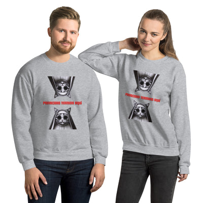 Sudadera Unisex Estampado de Gato "Privacidad termina aquí" Michilandia | La tienda online de los fans de gatos