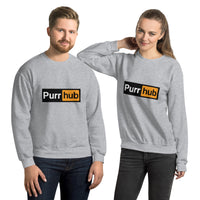 Sudadera Unisex Estampado de Gato "Purr Hub" Michilandia | La tienda online de los fans de gatos